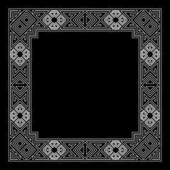 Obraz premium Art deco ornamental vintage frame. Template for design. Vector illustration eps10