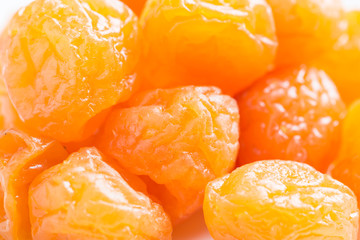 Fototapeta na wymiar Preserved fruits or dried honey Chinese plum