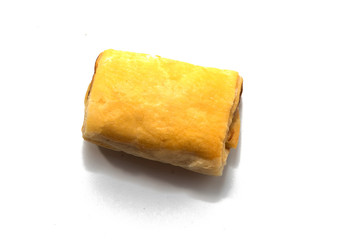 chicken pie isolated on white background