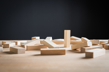 Business concept metaphor to able to survive