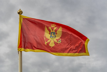 Naklejka na ściany i meble Flag of Montenegro
