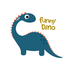 Cute dino vector illustration