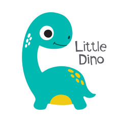 Cute dino vector illustration
