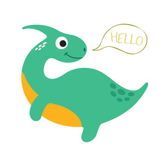 Cute dino illustration