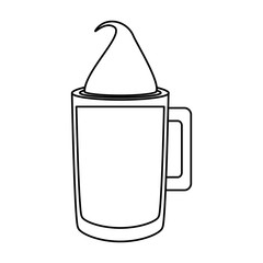 ice coffee vector illustration