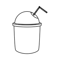 iced coffee   vector illustration
