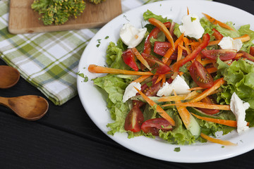 bright fresh vegetable salad, Greek salad