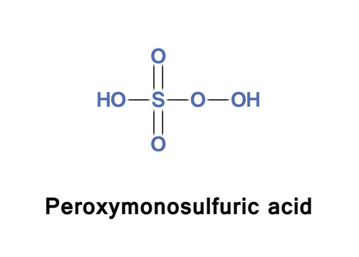 Peroxymonosulfuric, also known as persulfuric or peroxysulfuric acid, or Caro acid, is a liquid at room temperature