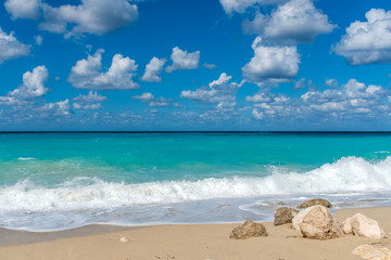 Greek sandy beach