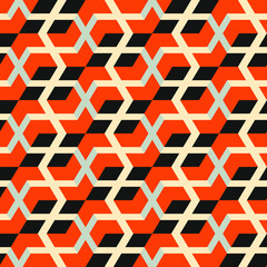 Seamless mosaic pattern. Geometric background. Vector Illustration.