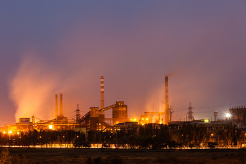 Heavy industry air pollution image