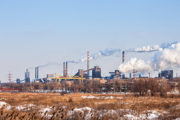 Fototapeta na wymiar Heavy industry air pollution image