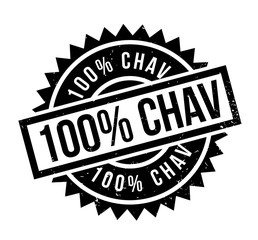 100 Chav rubber stamp. Grunge design with dust scratches. Effects can be easily removed for a clean, crisp look. Color is easily changed.