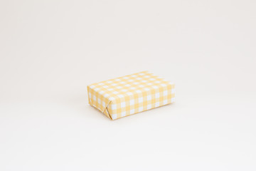 Yellow pattern gift box