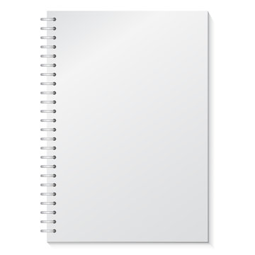 Blank Binder Notebook Vector Illustration