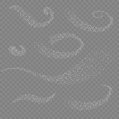 Set of snow whirlwinds. Vector illustration EPS 10.