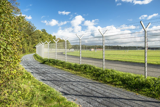 Fence around restricted area