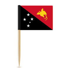 Flag of Papua New Guinea. Flag toothpick