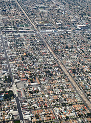 Fototapeta premium Los Angeles Suburbs, Aerial View
