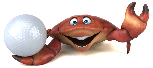 Fun crab - 3D Illustration