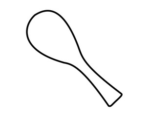 しゃもじ(線画)