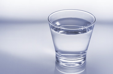 Clean water in glass