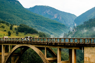 Durdevica Tara arc bridge in northern Montenegro.