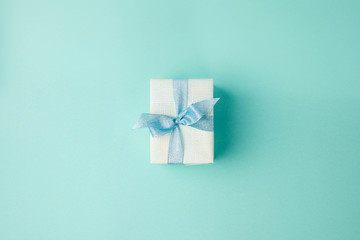 christmas gift with ribbon