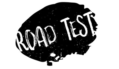 Road Test rubber stamp. Grunge design with dust scratches. Effects can be easily removed for a clean, crisp look. Color is easily changed.