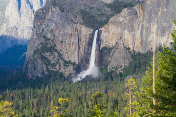 Bridalveil Fall in Yosemite National Park