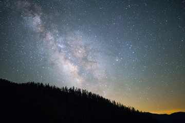 Milkyway Galaxy above Yosemite National Park