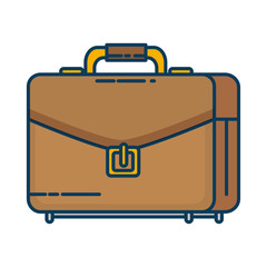 portfolio briefcase isolated icon