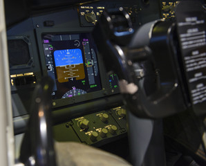Aircraft attitude indicator display panel