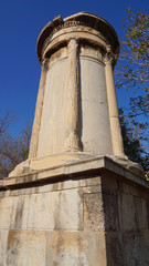 Fototapeta na wymiar Photo of Lysiceates monument, Plaka, Athens historic center, Attica, Greece