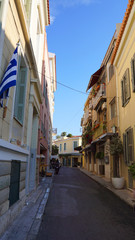 Photo from iconic neoclassic houses in Plaka district, Athens historic center, Attica, Greece