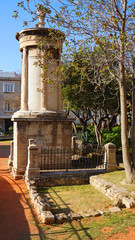 Fototapeta na wymiar Photo of Lysiceates monument, Plaka, Athens historic center, Attica, Greece