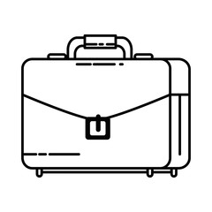 portfolio briefcase isolated icon