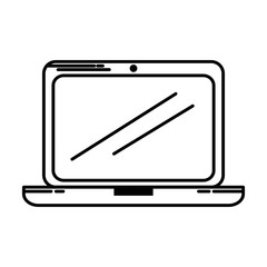 laptop computer isolated icon