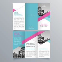 Brochure design, brochure template, creative tri-fold, trend brochure