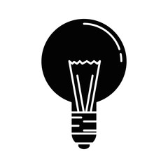 bulb light isolated icon