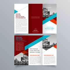 Brochure design, brochure template, creative tri-fold, trend brochure