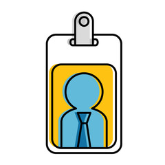 worker badge isolated icon
