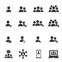 People Icons work group Team Vector