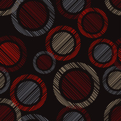 Polka dot seamless pattern. Scribble texture. Textile rapport.