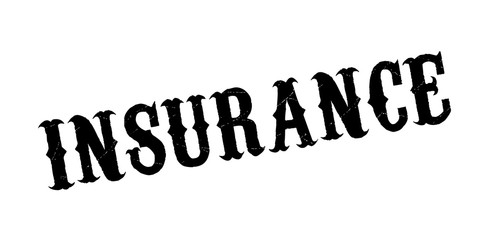 Insurance rubber stamp. Grunge design with dust scratches. Effects can be easily removed for a clean, crisp look. Color is easily changed.