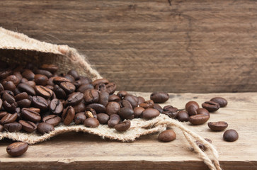 coffee beans in a bag