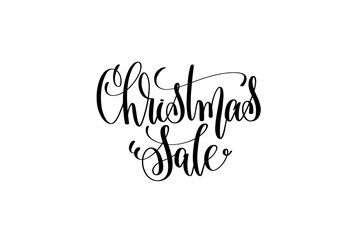 christmas sale hand lettering inscription