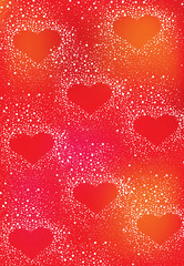 christmas love card background