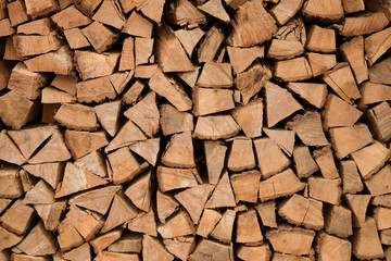 積まれた薪