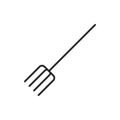 Naklejka premium pitchfork icon